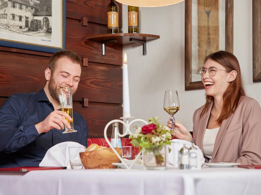 Romantischer Abend im Restaurant Lamm Hebsack
