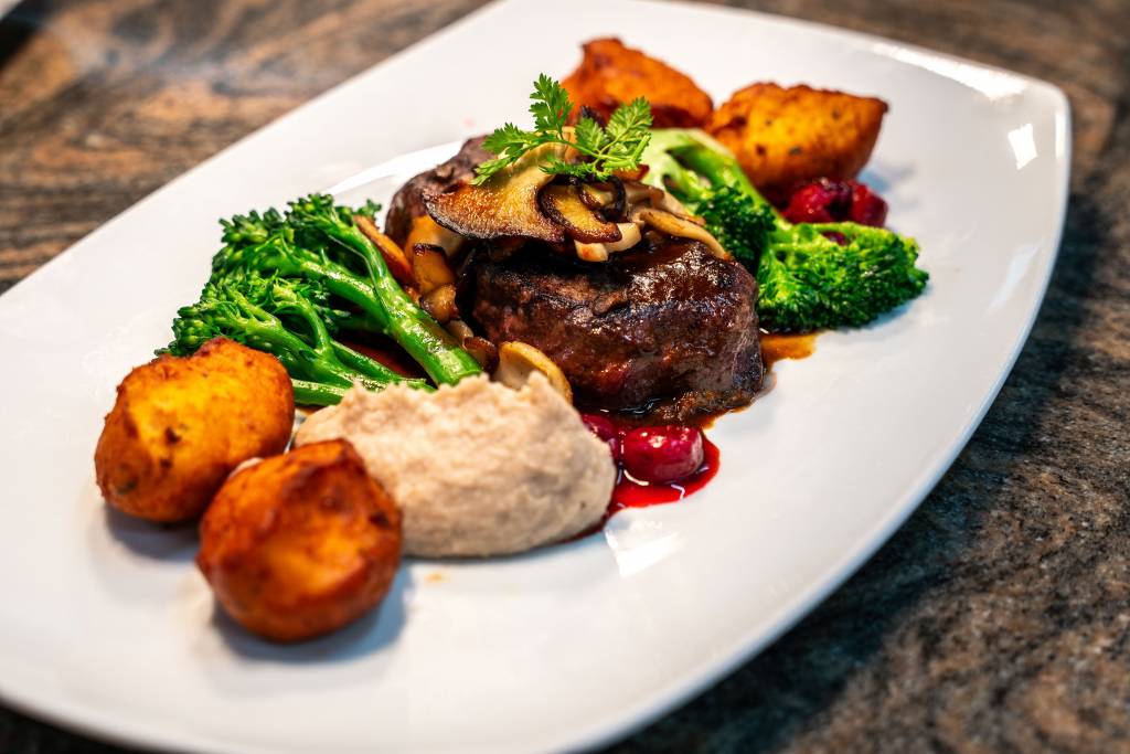 Gebratener Hirschrücken