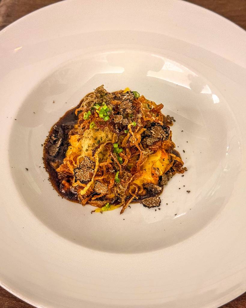 Wurstknöpfle mit Trüffel