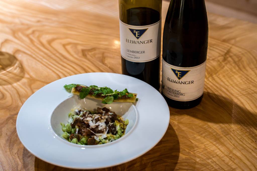 Lamm Ragout und Ellwanger Weine