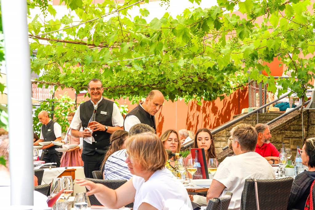 Auf der Sommerterrasse