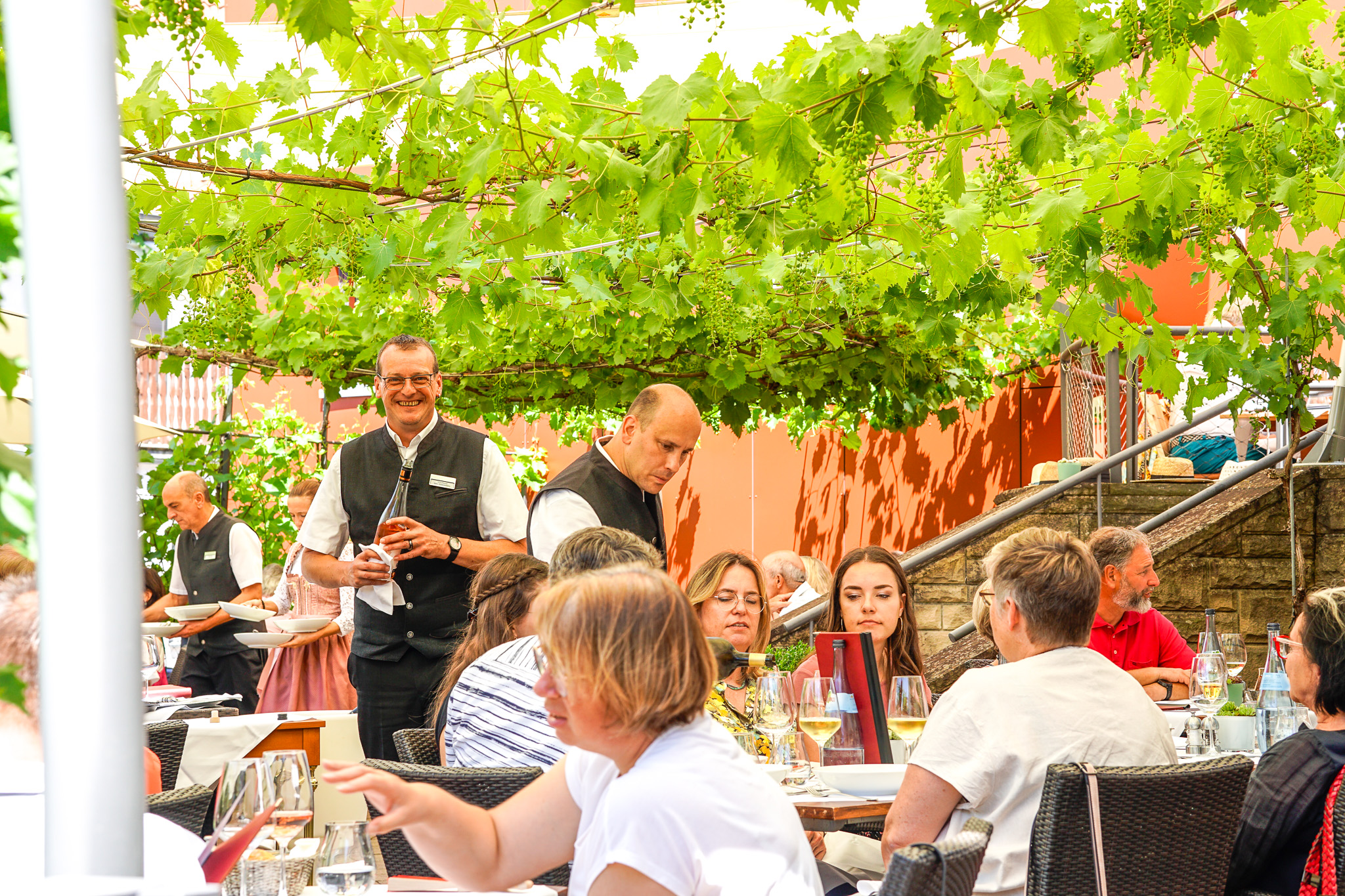 Auf der Sommerterrasse
