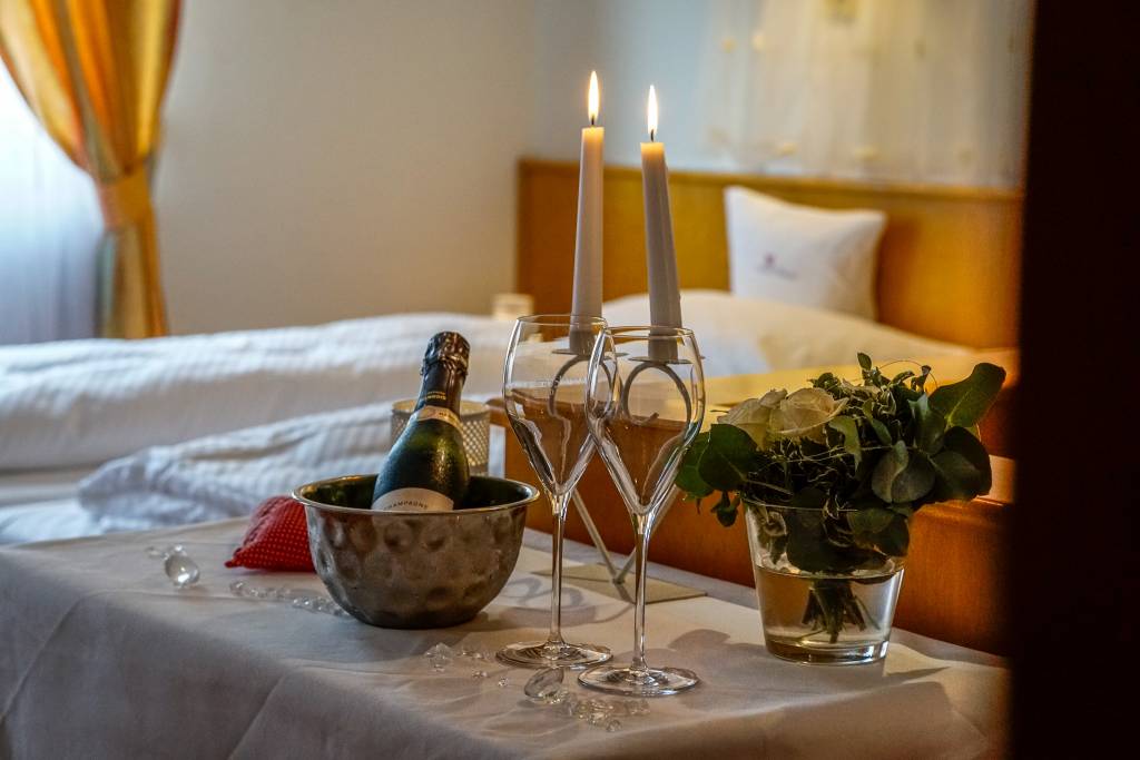 Champagner auf dem Zimmer