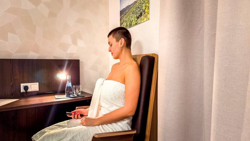 Infrarotbaden im Zimmer